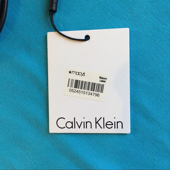 NWT Calvin Klein black fauxpatent leather wristlet - Picture 8 of 8